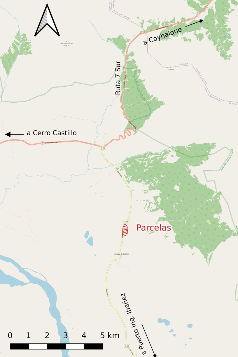 Location of plot Bajada Ibañez